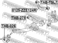 TAB-278 - Tuleja wahacza FEBEST /tył/ TOYOTA WISH 03-09