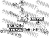 TAB-292 - Tuleja wahacza FEBEST TOYOTA ALTEZZA/ALTEZZA GITA 98-05