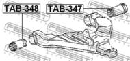 TAB-347 - Tuleja wahacza FEBEST /tył/ TOYOTA DYNA/TOYOACE 01-11