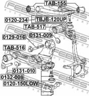 TAB-517 - Tuleja wahacza FEBEST /przód dolny/ TOYOTA FJ CRUISER 06-14