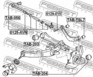 TAB-TSL7 - Tuleja wahacza FEBEST /tył/ TOYOTA AVENSIS 03-08