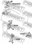 TM-047 - Poduszka silnika FEBEST /L/ TOYOTA CAMRY 01-06