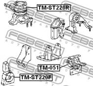 TM-ST220F - Poduszka silnika FEBEST /przód/ TOYOTA AVENSIS 97-03
