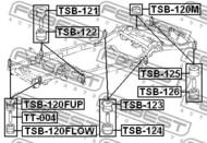 TSB-121 - Tuleja belki FEBEST TOYOTA LAND CRUISER PRADO 120 02-09