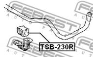 TSB-230R - Poduszka stabilizatora FEBEST /tył/ 17 TOYOTA WISH 03-09