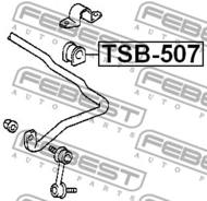 TSB-507 - Poduszka stabilizatora FEBEST /przód/ 24 TOYOTA AVENSIS 97-03