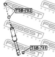 TSB-782 - Odbój amortyzatora FEBEST /tył/ TOYOTA LAND CRUISER 80 90-01
