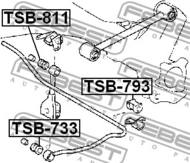 TSB-793 - Poduszka stabilizatora FEBEST /tył/ 20 TOYOTA BB/OPEN DECK 4WD 03-05