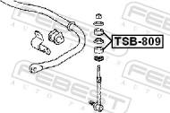 TSB-809 - Poduszka stabilizatora FEBEST /przód/ /do łącznika/ TOYOTA LAND CRUISER PRADO 120 02-09
