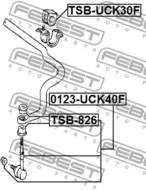 TSB-826 - Poduszka stabilizatora FEBEST /przód/ /do łącznika/ TOYOTA TUNDRA 99-06