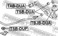 TSB-DUF - Poduszka stabilizatora FEBEST /przód/ 23 TOYOTA DUET 98-04
