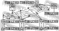 TSB-LC104 - Tuleja belki FEBEST TOYOTA LAND CRUISER 100 98-07
