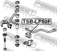 TSB-LF50F - Poduszka stabilizatora FEBEST /przód/ 26 TOYOTA LAND CRUISER 80 90-01