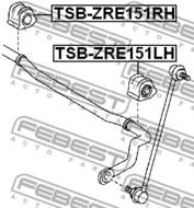 TSB-ZRE151RH - Poduszka stabilizatora FEBEST /przód P/ 23,2mm TOYOTA AURIS/HYBRID 07-12