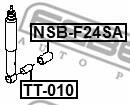 TT-010 - Tuleja amortyzatora FEBEST /przód/ NISSAN CABSTAR 06-