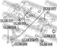 VLAB-017 - Tuleja belki FEBEST VOLVO XC90 03-14