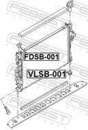 VLSB-001 - Poduszka chłodnicy FEBEST VOLVO S80 07-16