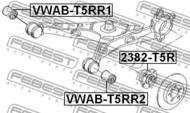 VWAB-T5RR1 - Tuleja wahacza FEBEST /tył-wewn./ VAG TRANSPORTER/MULTIVAN T5 03-15