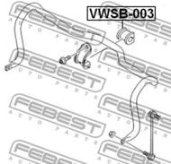 VWSB-003 - Poduszka stabilizatora FEBEST /przód/ 21 VAG TRANSPORTER/MULTIVAN T5 03-15