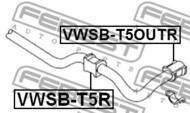 VWSB-T5OUTR - Poduszka stabilizatora FEBEST /tył/ VAG T5 03-15 21mm /zewnętrzna/