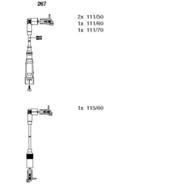 267 BRE - Przewody zapłonowe BREMI VAG 0.9-2.0 83- /kątowe na kopułkę/ cewkowy 50cm