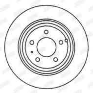 561867JC JUR - Tarcza hamulcowa JURID /tył/ 295X9,6 VOLVO 850 94-