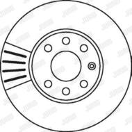 562069JC JUR - Tarcza hamulcowa JURID /przód/ 256X24 GM ASTRA II