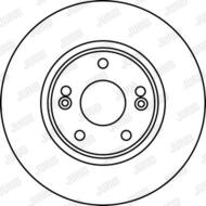 562182JC JUR - Tarcza hamulcowa JURID /przód/ 280X24 RENAULT LAGUNA II 01-