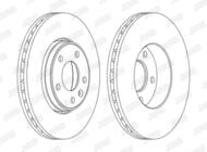 562241JC-1 JUR - Tarcza hamulcowa JURID /przód/ 305,5X28 GM VIVARO 01-
