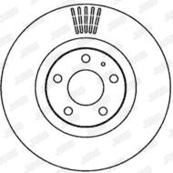 562265JC JUR - Tarcza hamulcowa JURID /przód/ 321X30 VAG A6 04