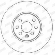 562278JC JUR - Tarcza hamulcowa JURID /przód/ 280X25 GM ASTRA III
