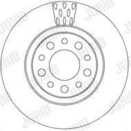 562302JC JUR - Tarcza hamulcowa JURID /tył/ 292X22 ALFA ROMEO 159 05