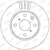 562311JC JUR - Tarcza hamulcowa JURID /przód/ 247X20 PSA C1 05