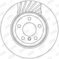 562327JC JUR - Tarcza hamulcowa JURID /tył/ 320X22 BMW X3 03