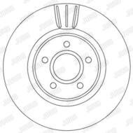 562363JC JUR - Tarcza hamulcowa JURID /przód/ 300X25 VOLVO S40.V50 03