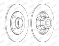 562367JC JUR - Tarcza hamulcowa JURID /tył/ 238X8 RENAULT 19