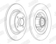 562377J JUR - Tarcza hamulcowa JURID /tył/ /z łożyskiem/ 275X11 RENAULT SCENIC II 03