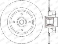 562379J JUR - Tarcza hamulcowa JURID /tył/ 270X10 RENAULT SCENIC II 03