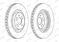 562402JC-1 JUR - Tarcza hamulcowa JURID /przód/ 345X32 DB ML 00