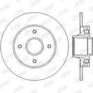 562450JC JUR - Tarcza hamulcowa JURID /tył/ 249X9 PSA C4 1.6-2.0HDI 05