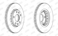 562529JC JUR - Tarcza hamulcowa JURID /przód/ RENAULT DUSTER 09-