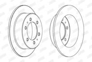 562530JC JUR - Tarcza hamulcowa JURID /tył/ 299X10,4 DAEWOO KORANDO 94-