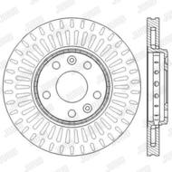 562595JC JUR - Tarcza hamulcowa JURID /przód/ RENAULT GRAND SCENIC III 09-