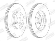 562628JC-1 JUR - Tarcza hamulcowa JURID /przód/ 300X28 FORD GALAXY 06