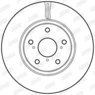 562649JC JUR - Tarcza hamulcowa JURID /przód/ 295X26 TOYOTA AURIS 2.0 D4D 0 9
