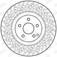 562673JC JUR - Tarcza hamulcowa JURID /przód/ DB E-CLASS