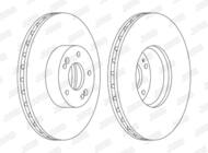 562778JC-1 JUR - Tarcza hamulcowa JURID /przód/ HYUNDAI SANTA FE I 05-06/SANTA FE II 05-