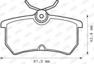 571998J JUR - Klocki hamulcowe JURID /tył/ FORD FOCUS