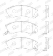 572370J JUR - Klocki hamulcowe JURID /przód/ MITSUBISHI PAJERO 91