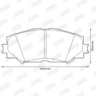 572598JC JUR - Klocki hamulcowe JURID /przód/ TOYOTA AURIS 1.4-1.6VVT